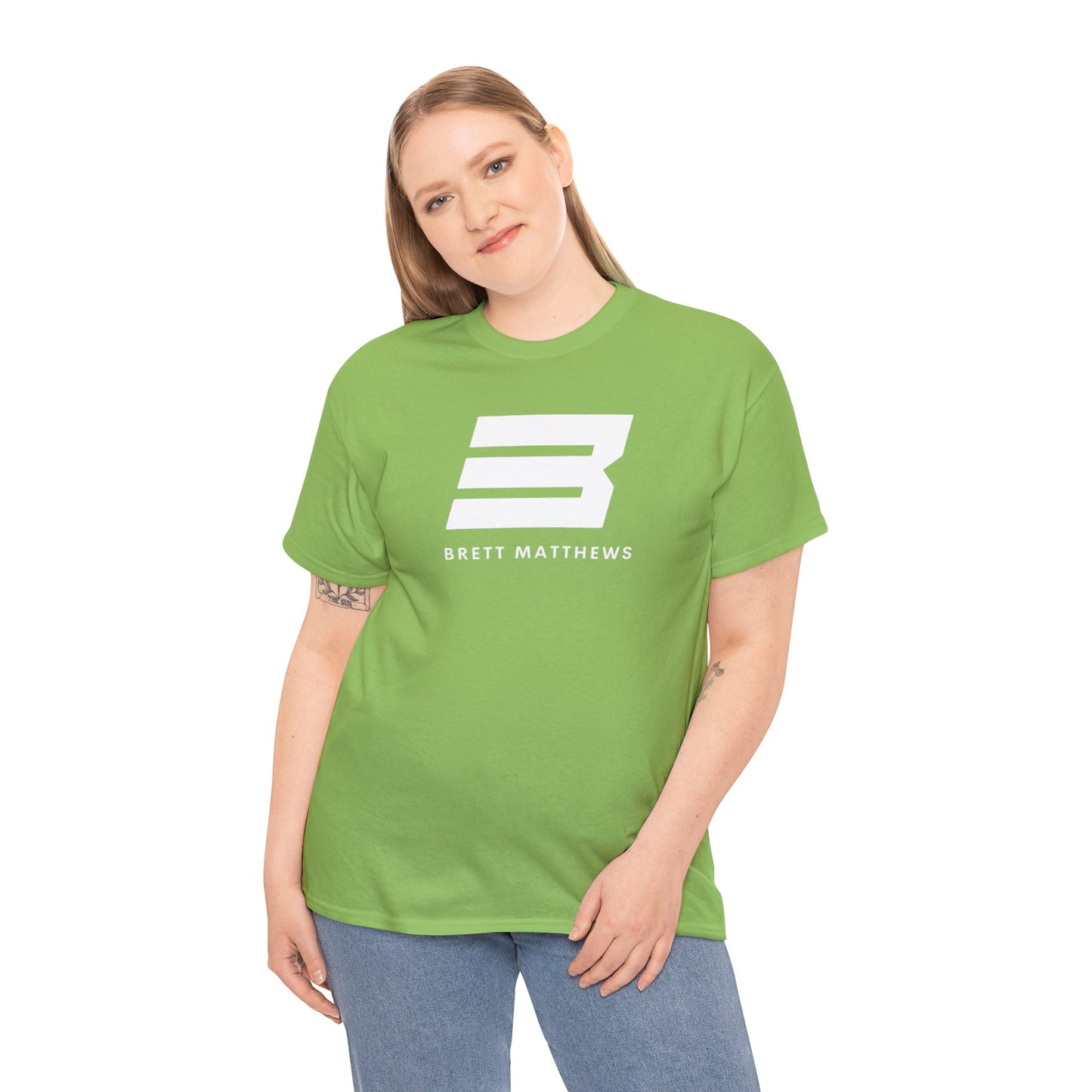 Unisex BM Heavy Cotton Tee - (White B)