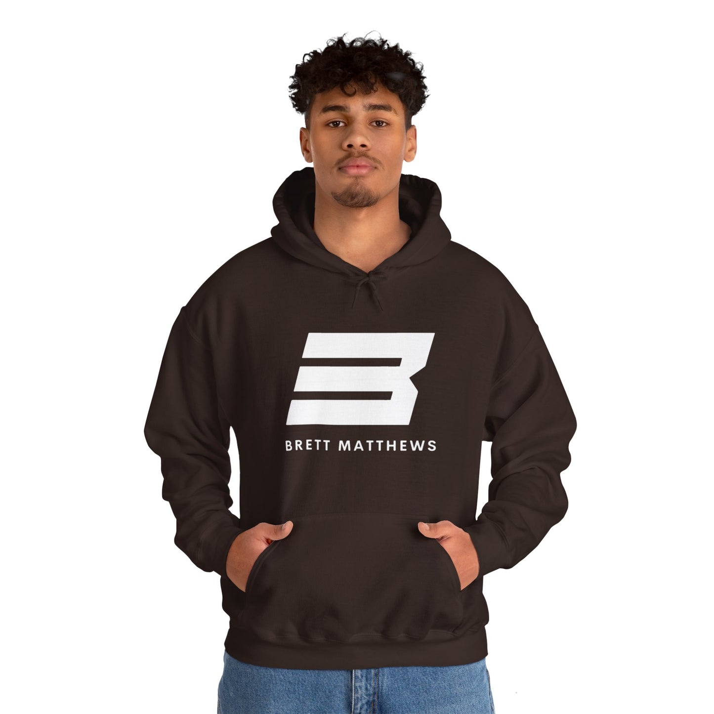 Unisex Heavy Blend™ BM Hooded Sweatshirt - (White B)