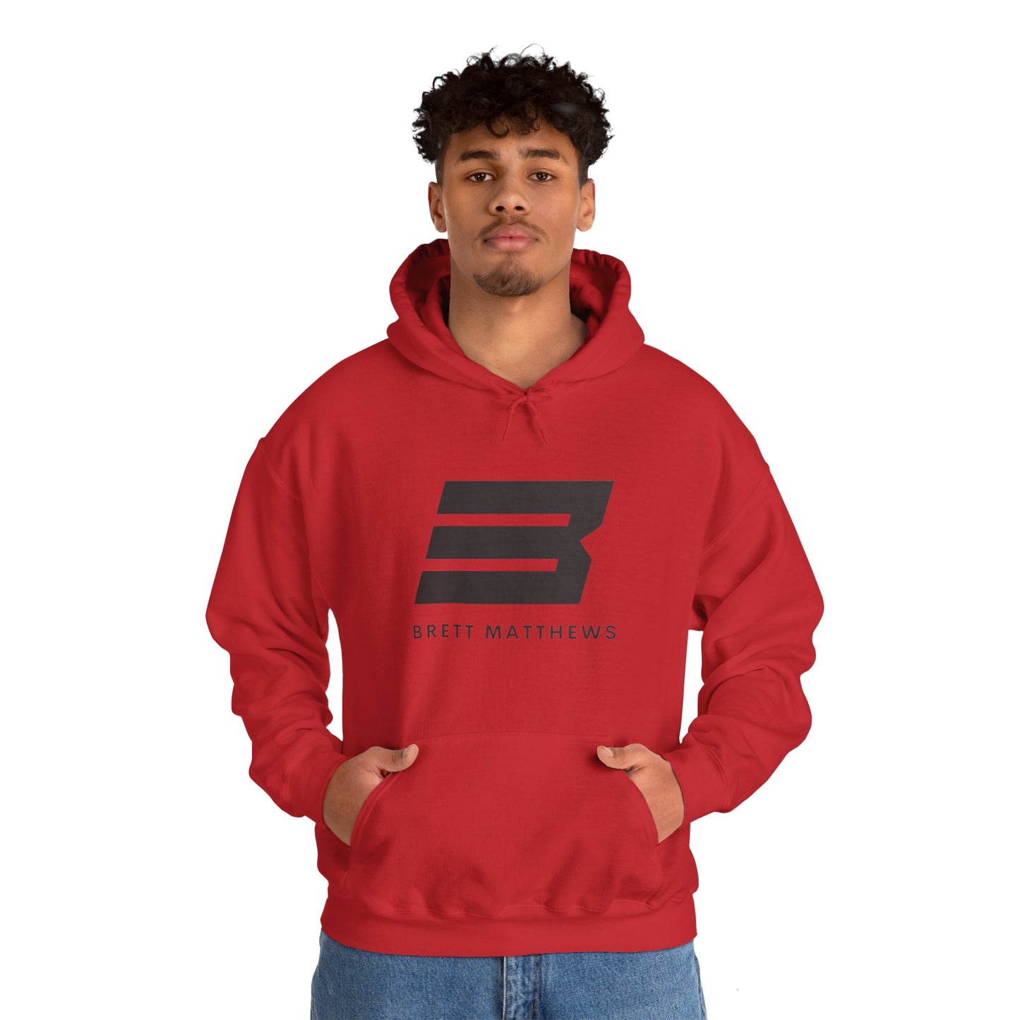 Unisex Heavy Blend™ BM Hooded Sweatshirt - (Black B)
