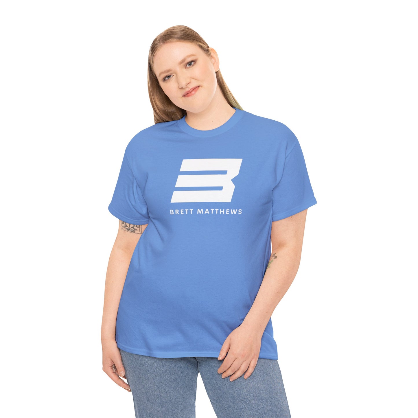 Unisex BM Heavy Cotton Tee - (White B)