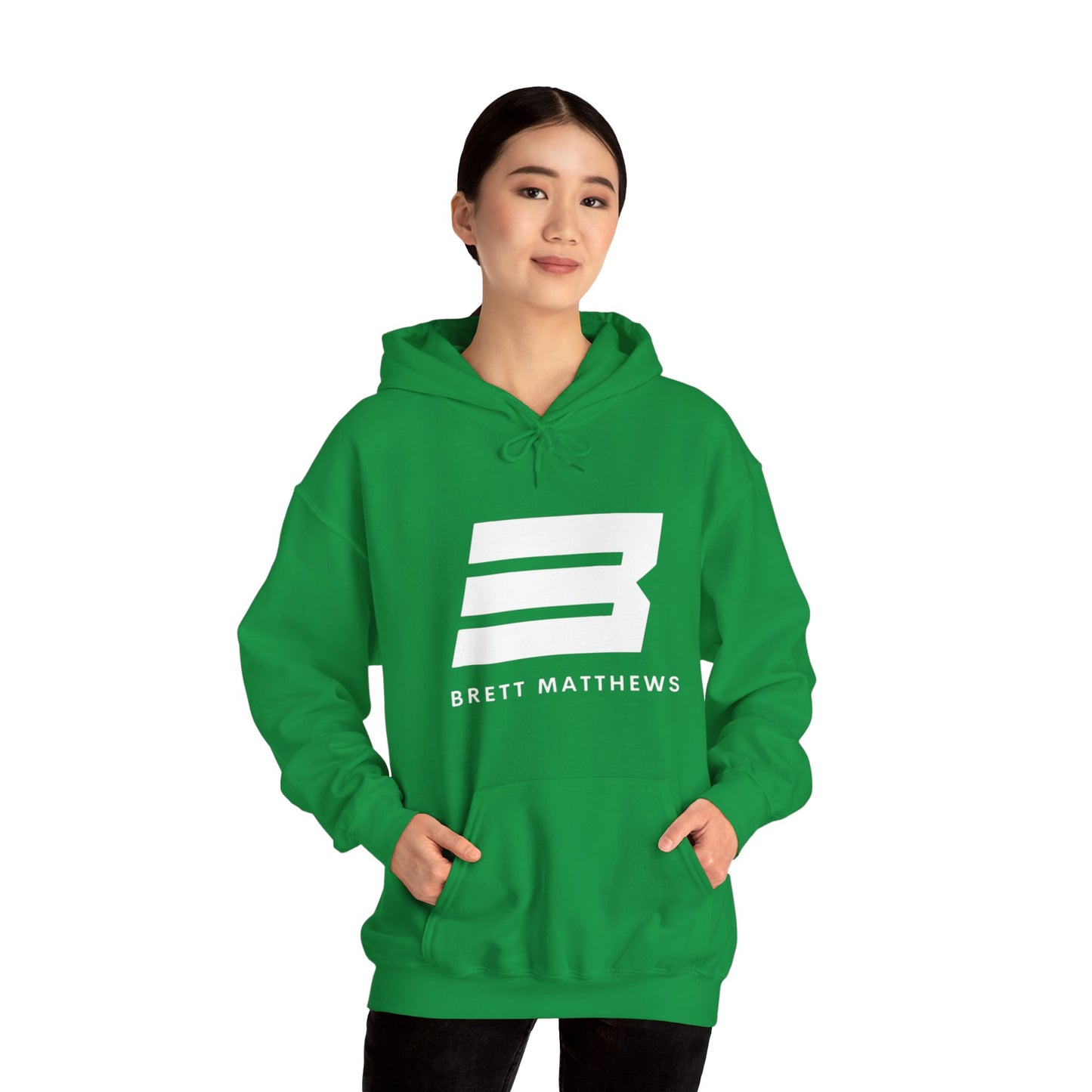 Unisex Heavy Blend™ BM Hooded Sweatshirt - (White B)
