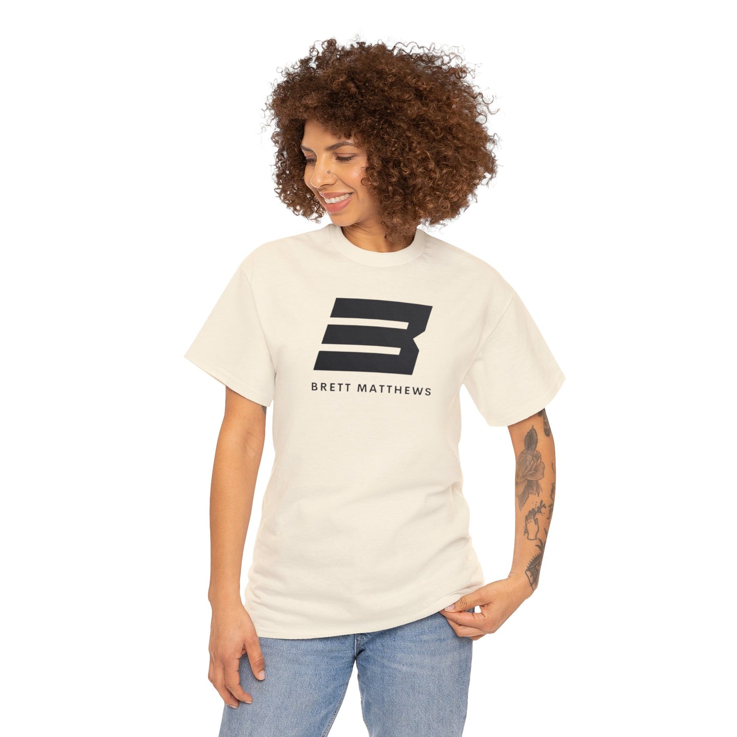 Unisex BM Heavy Cotton Tee - (Black B)