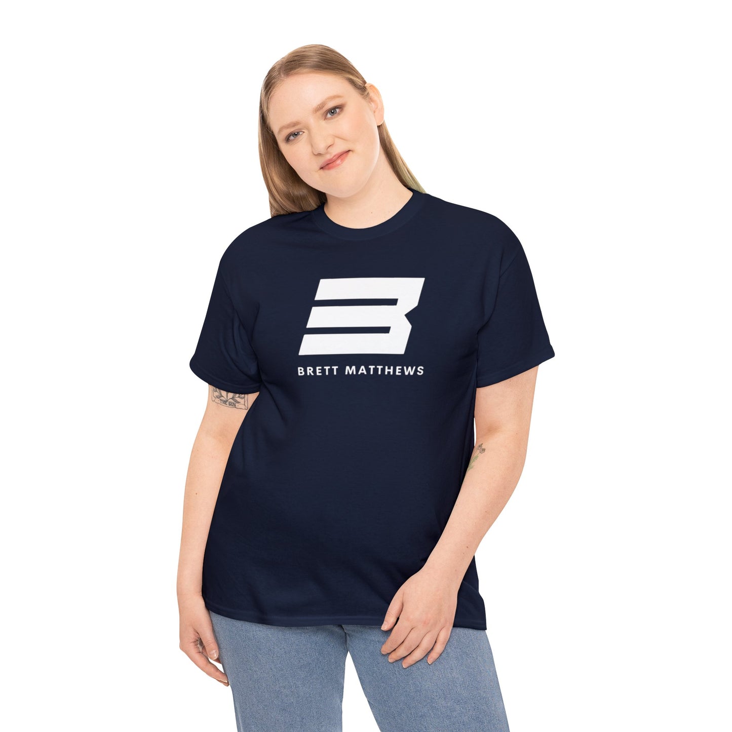 Unisex BM Heavy Cotton Tee - (White B)