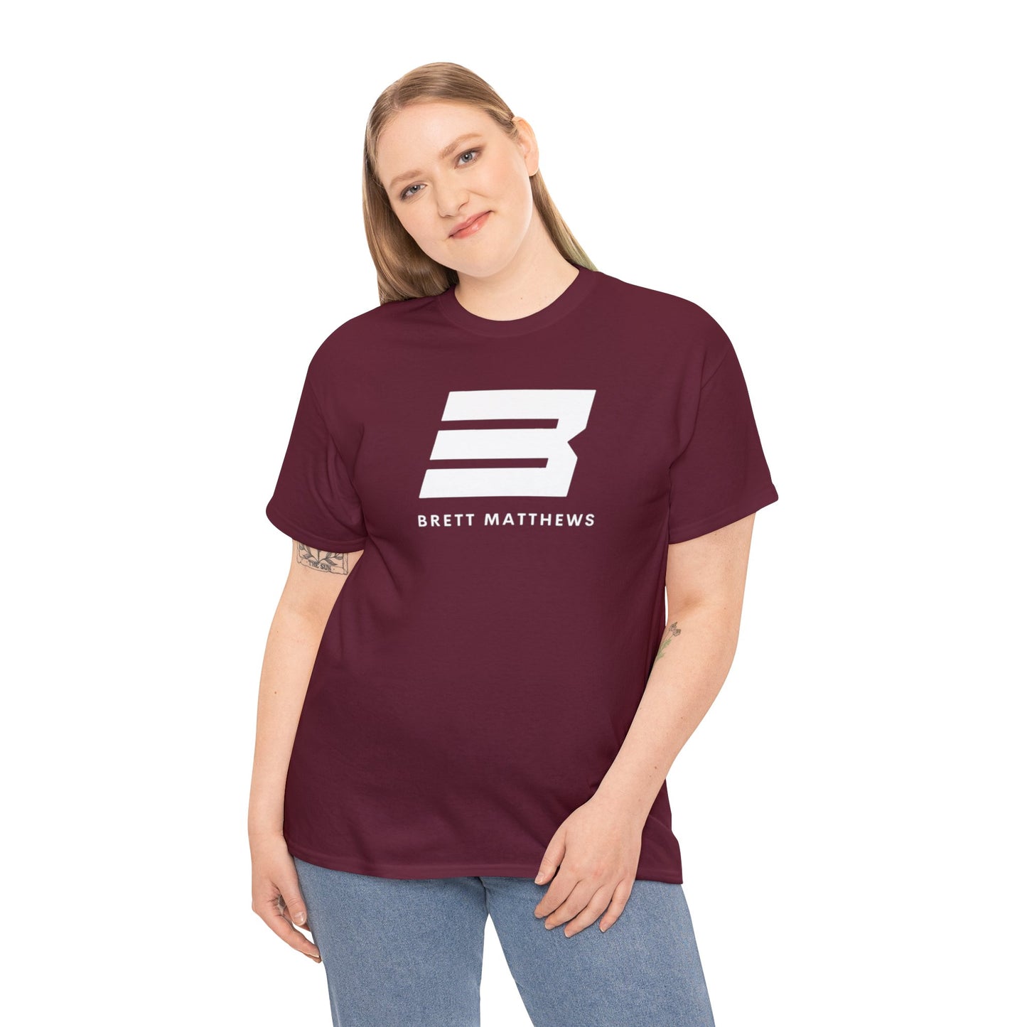 Unisex BM Heavy Cotton Tee - (White B)