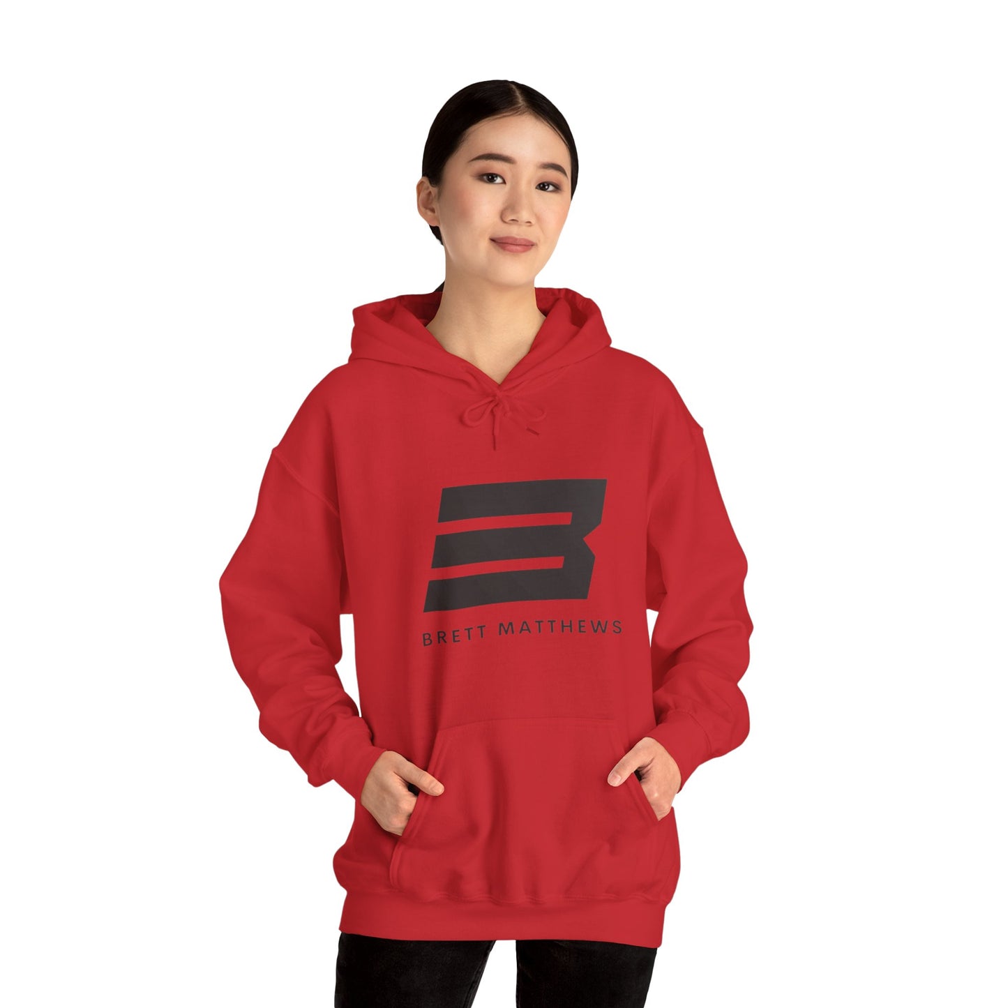 Unisex Heavy Blend™ BM Hooded Sweatshirt - (Black B)