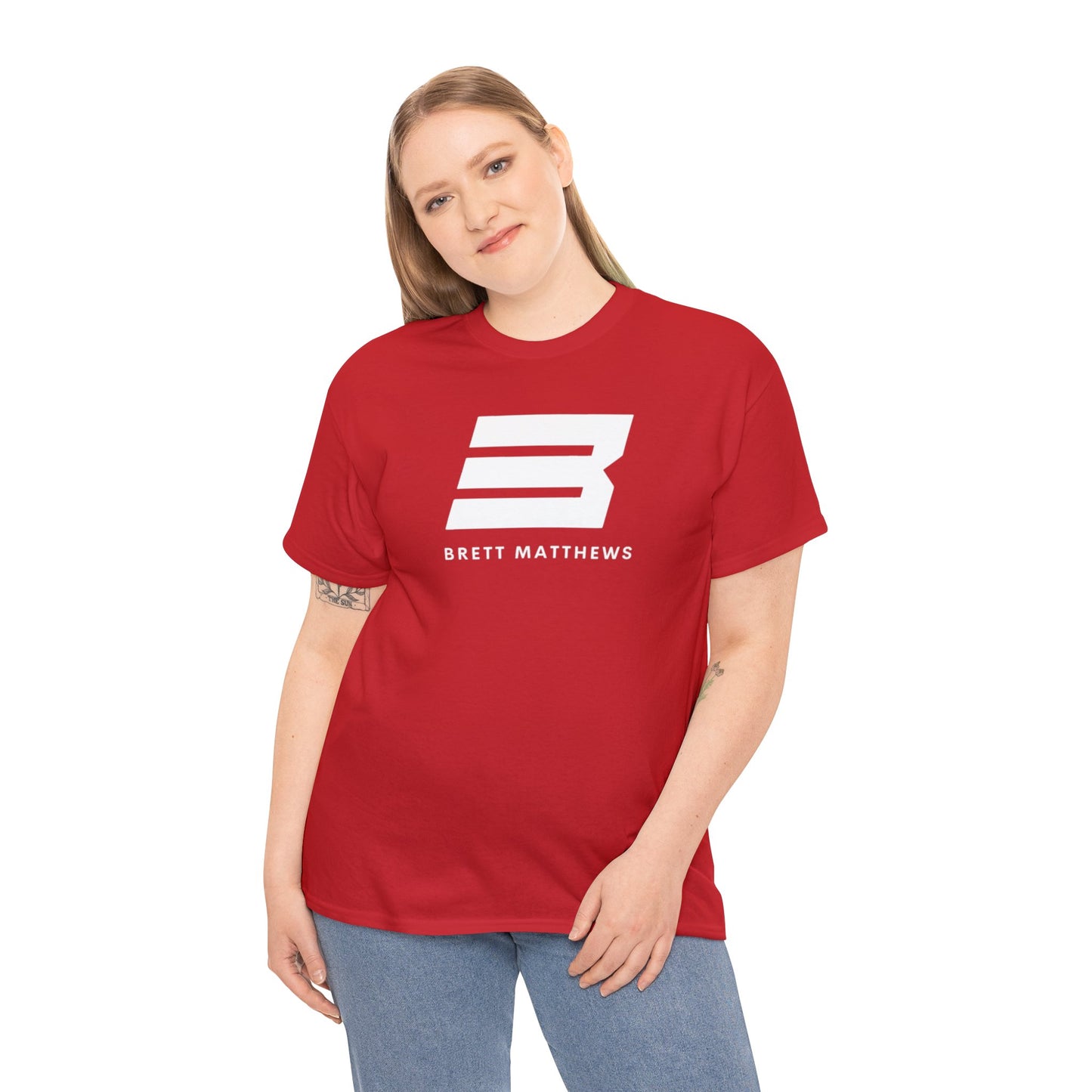 Unisex BM Heavy Cotton Tee - (White B)