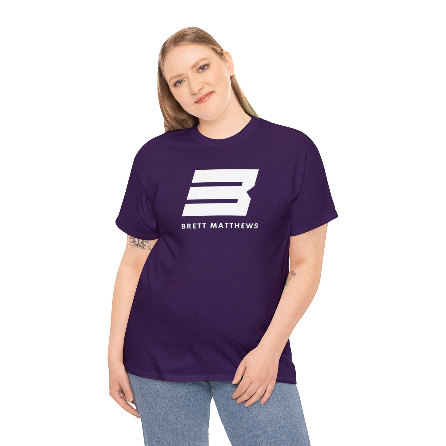 Unisex BM Heavy Cotton Tee - (White B)