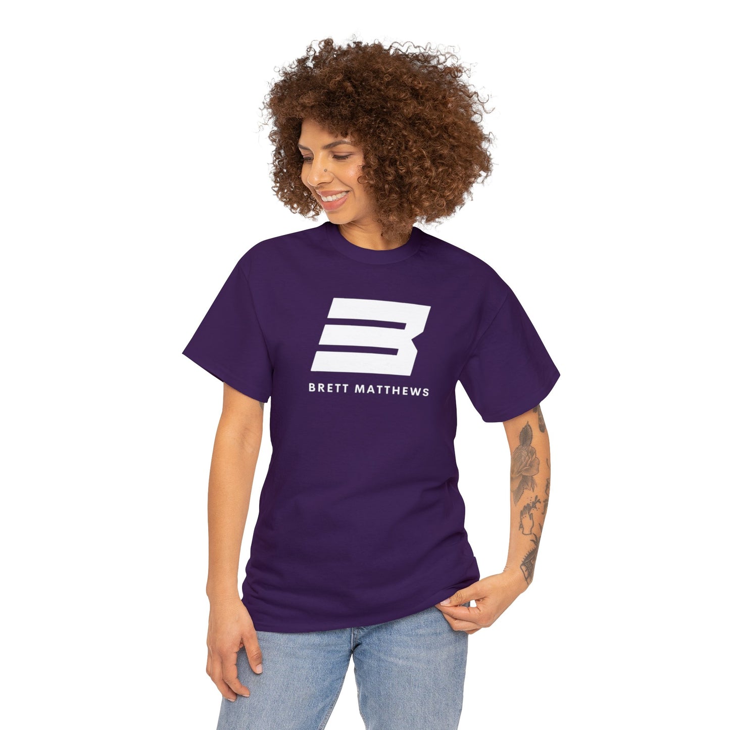 Unisex BM Heavy Cotton Tee - (White B)