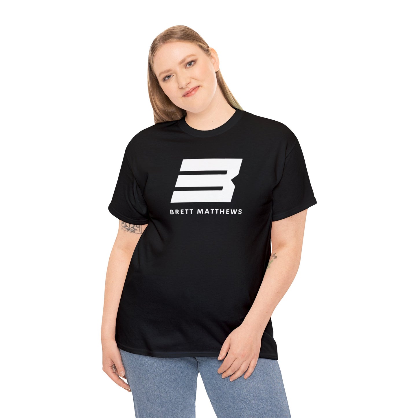 Unisex BM Heavy Cotton Tee - (White B)