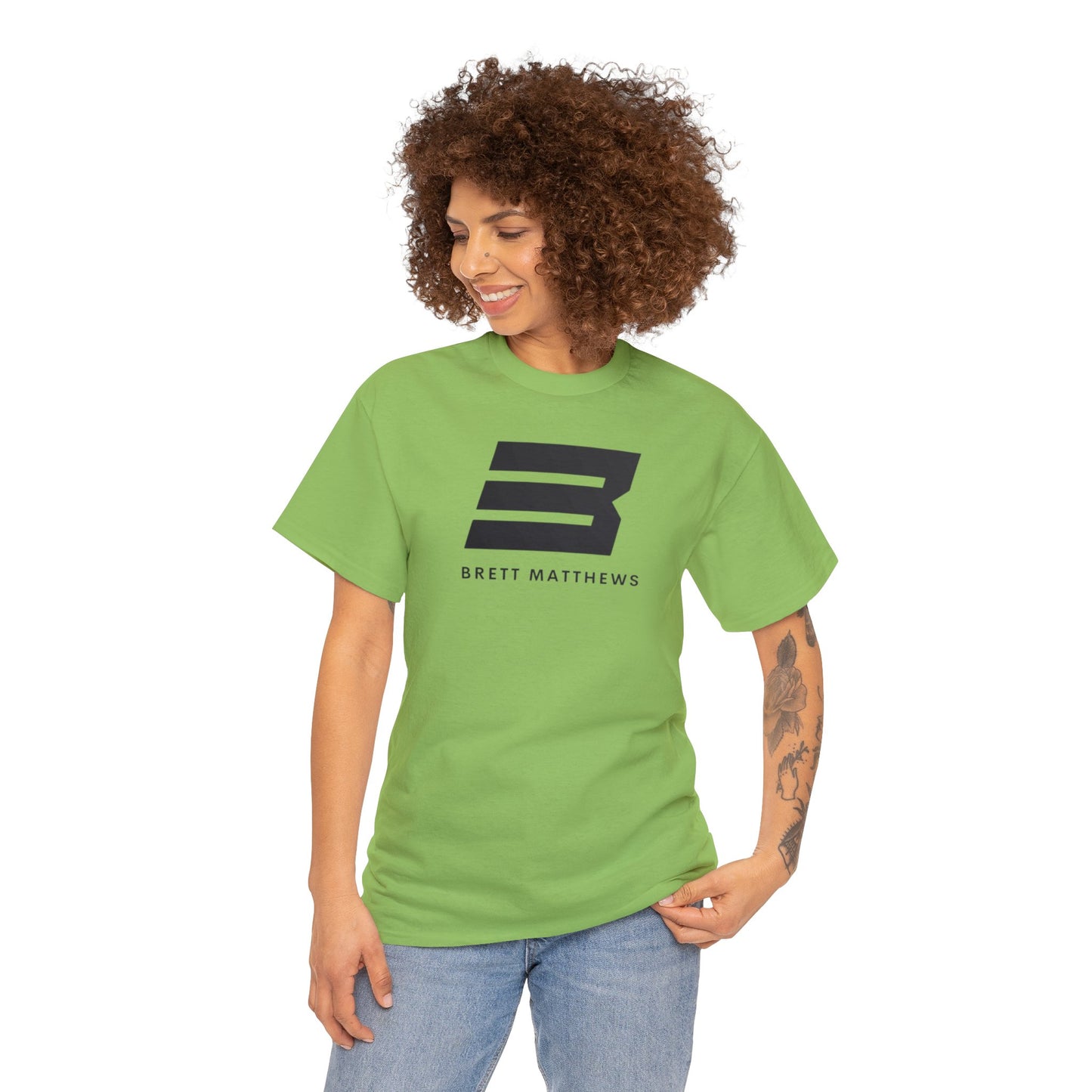 Unisex BM Heavy Cotton Tee - (Black B)