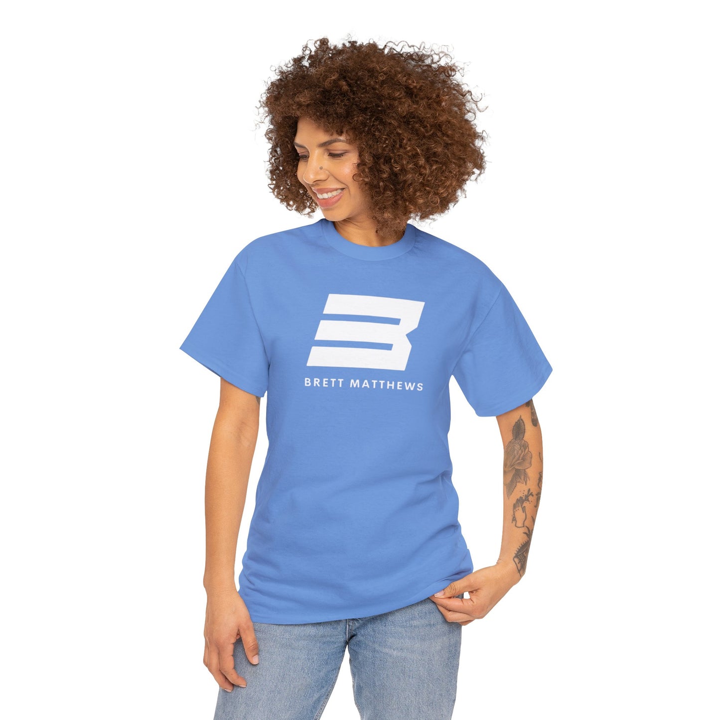 Unisex BM Heavy Cotton Tee - (White B)
