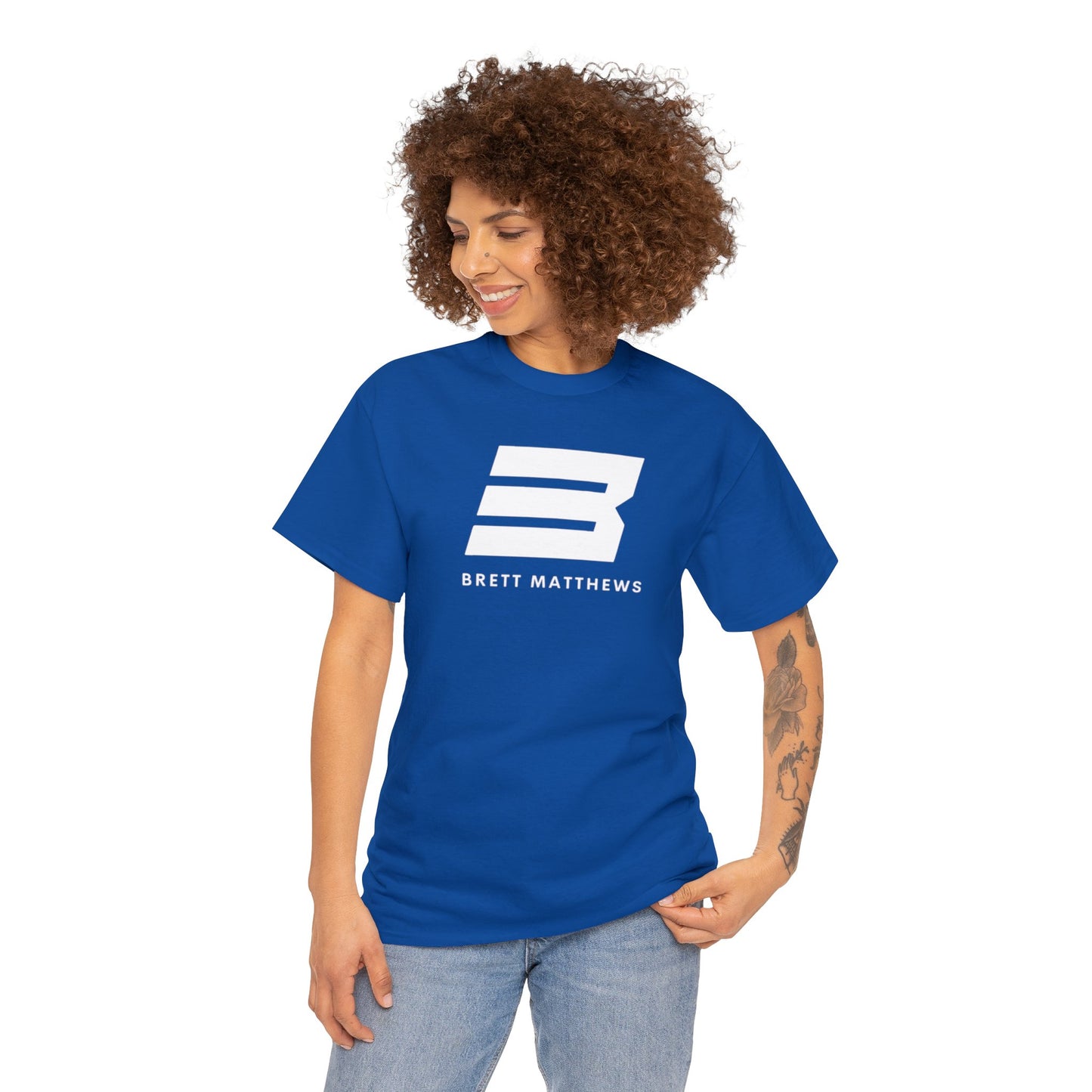Unisex BM Heavy Cotton Tee - (White B)