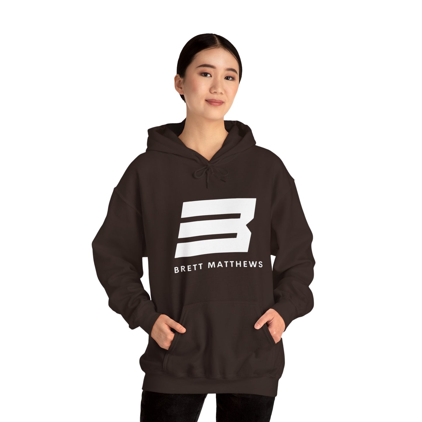 Unisex Heavy Blend™ BM Hooded Sweatshirt - (White B)