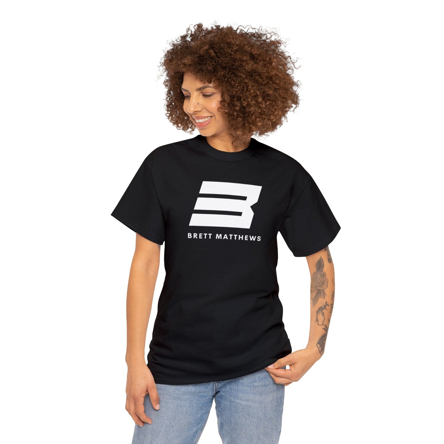 Unisex BM Heavy Cotton Tee - (White B)