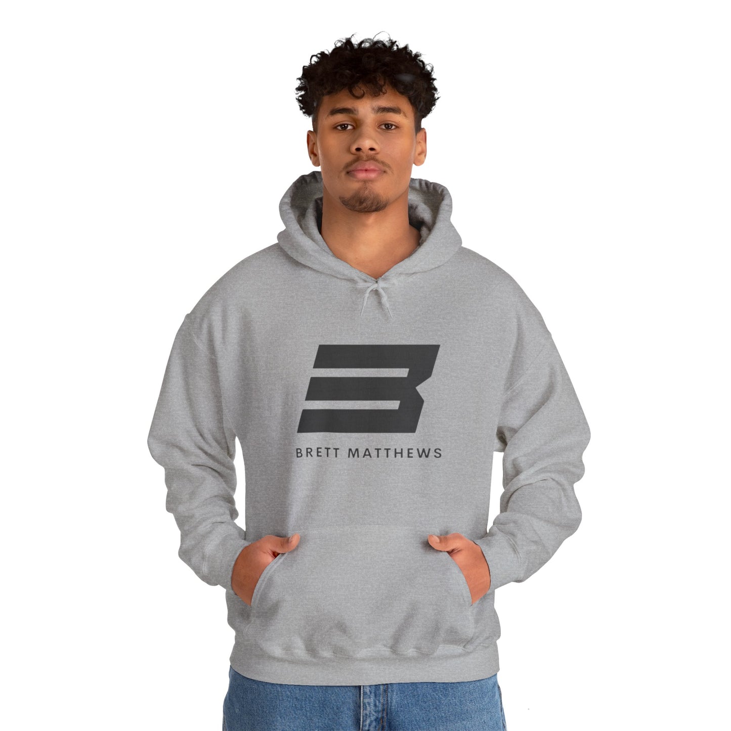 Unisex Heavy Blend™ BM Hooded Sweatshirt - (Black B)