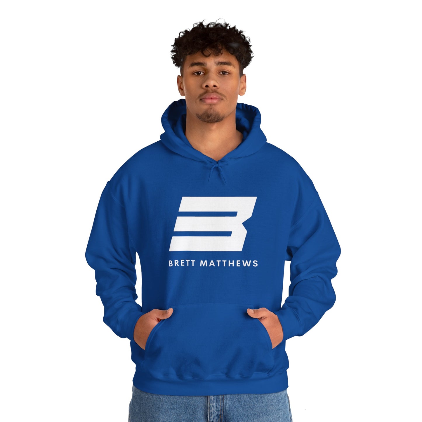 Unisex Heavy Blend™ BM Hooded Sweatshirt - (White B)