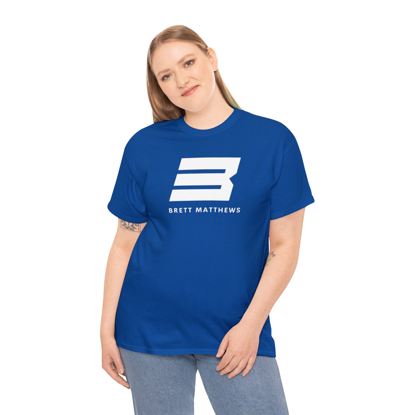 Unisex BM Heavy Cotton Tee - (White B)