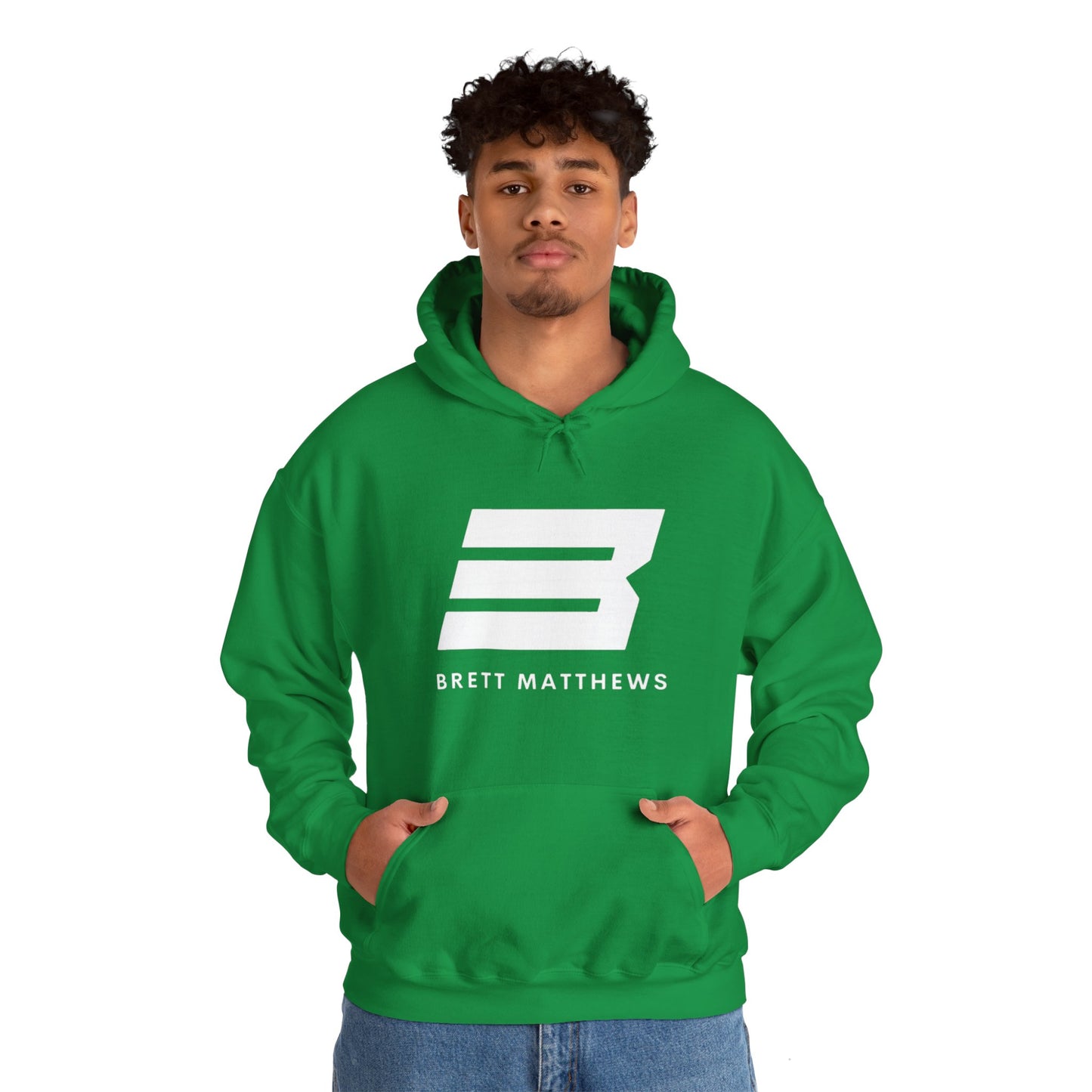 Unisex Heavy Blend™ BM Hooded Sweatshirt - (White B)