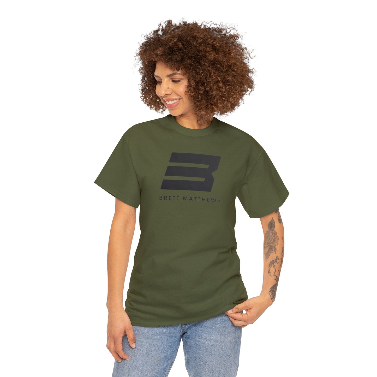 Unisex BM Heavy Cotton Tee - (Black B)
