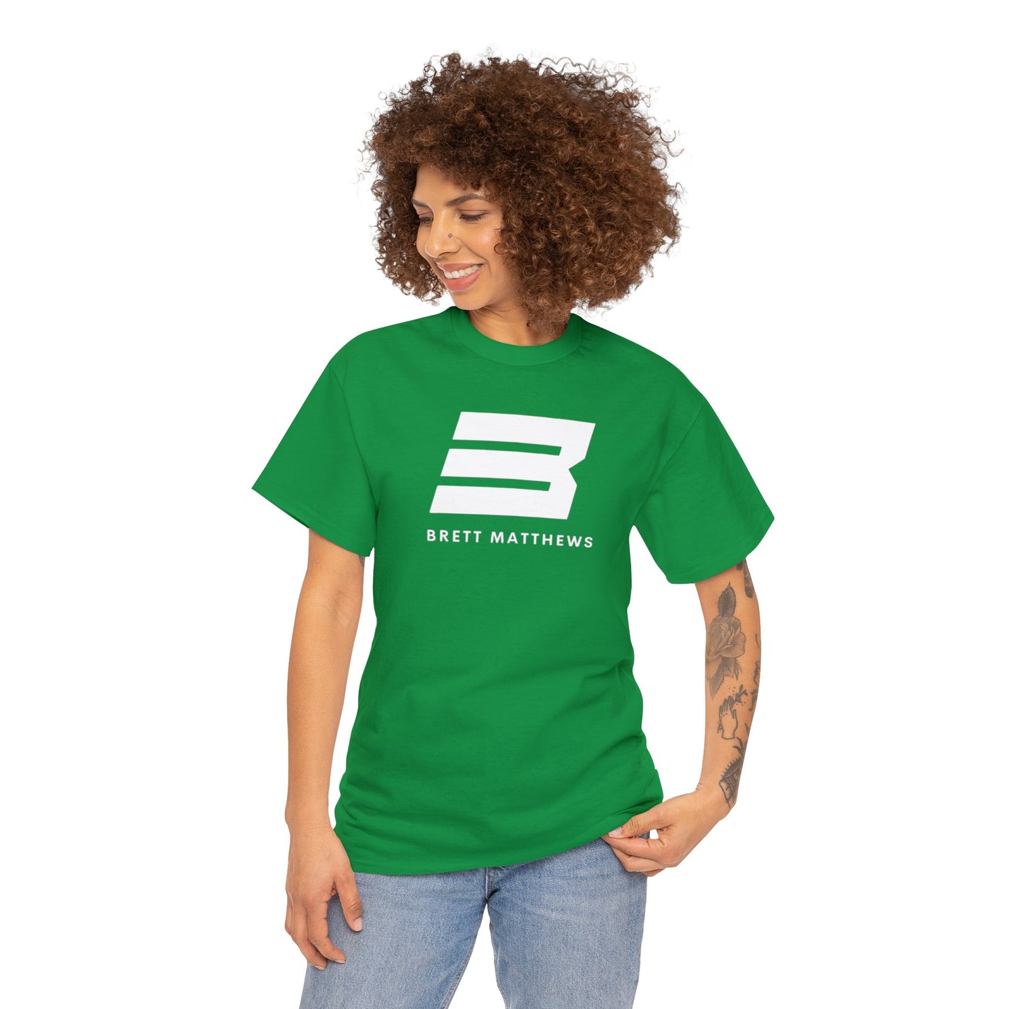 Unisex BM Heavy Cotton Tee - (White B)